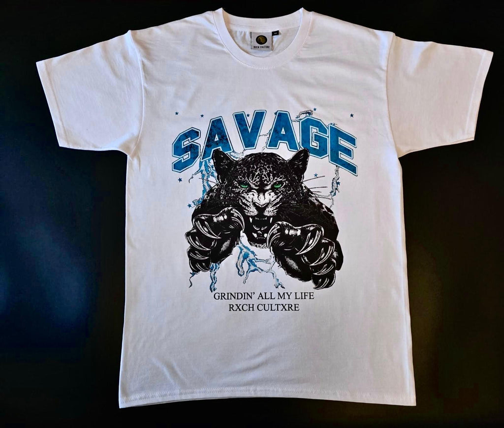 WHITE SAVAGE T SHIRT