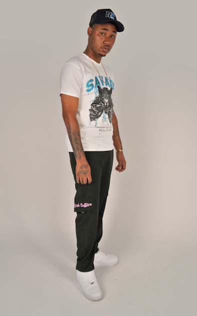 WHITE SAVAGE T SHIRT