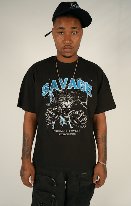savage gear t shirt BLACK SAVAGE T-SHIRT – Rxch Cultxre