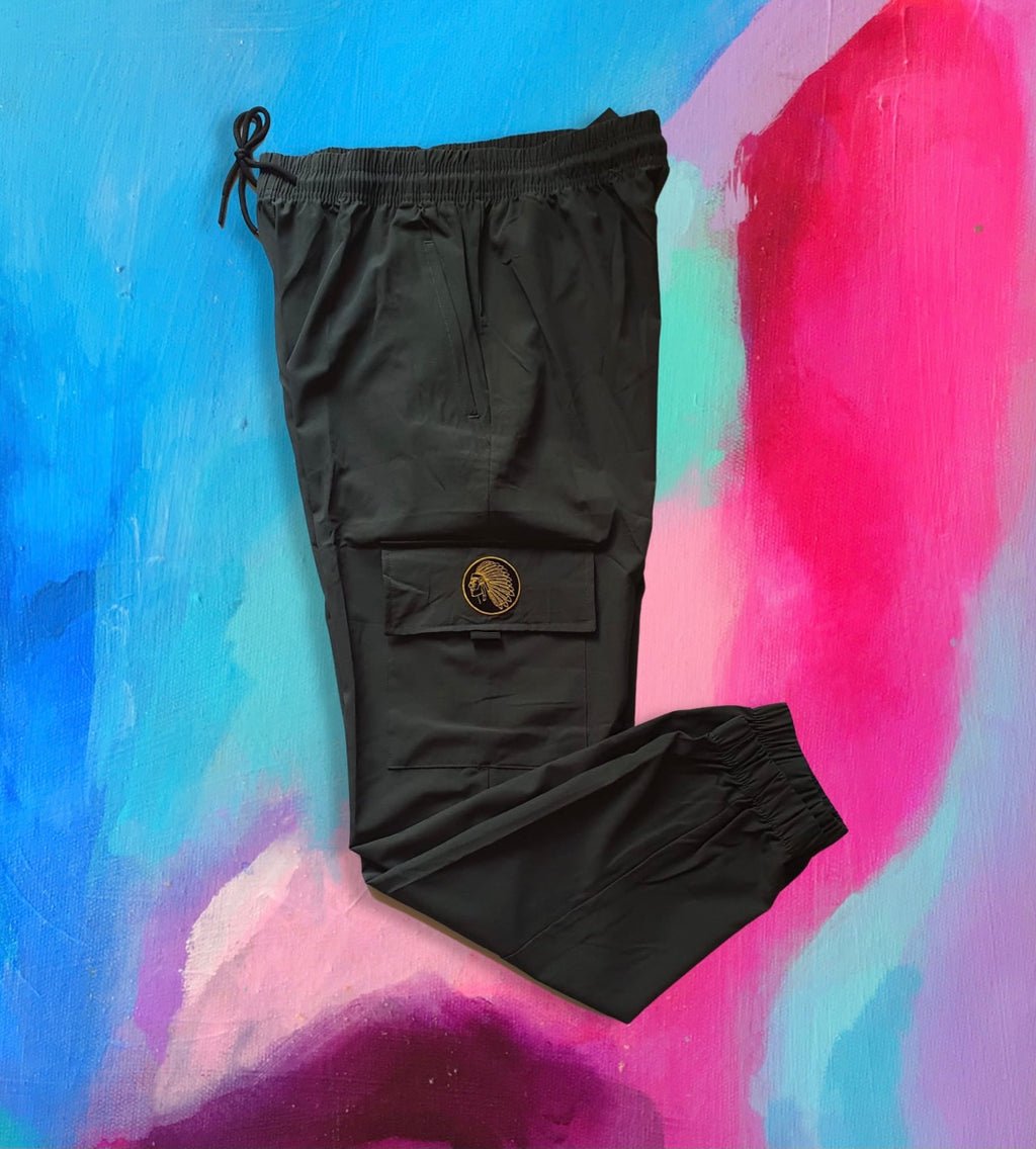 RXCHCULTXRE DARK GREY CARGO TROUSERS