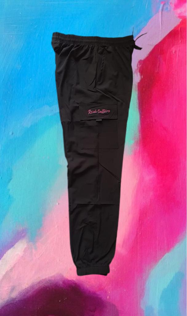 RXCHCULTXRE BLACK CARGO TROUSERS